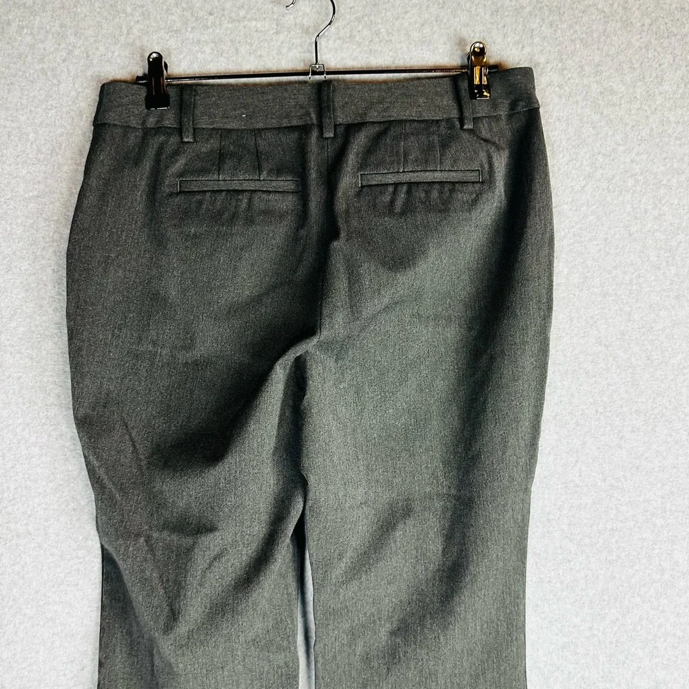Talbots Womans 10P Petite Curvy Barely Boot Cut Dress Pants Grey Thick Stretch - Picture 6 of 7